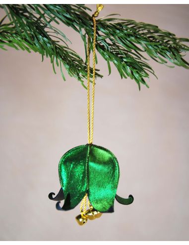 Leather Christmas bells and jingle bells for the Christmas tree
