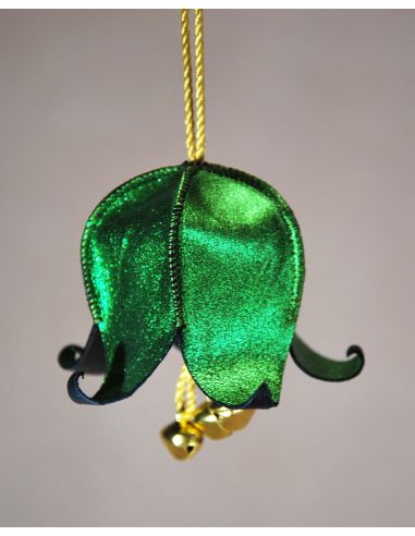 Musikalische Weihnachtsglöckchen aus Leder mit Jingle Bells für den Weihnachtsbaum