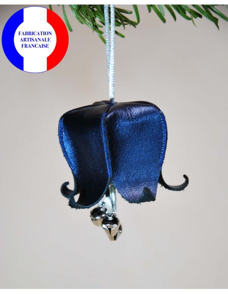 Flores Campanilla musical navideña de cuero para el árbol de Navidad