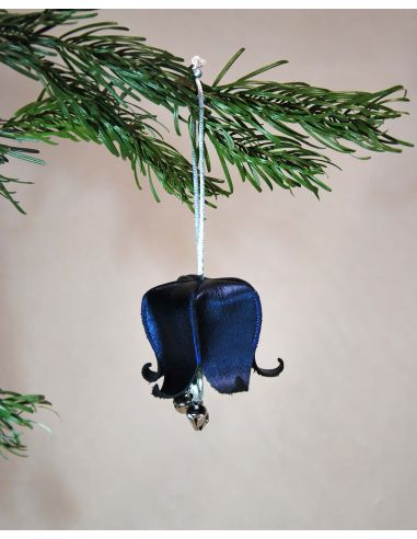 Musical Christmas Campanula Flowers in leather for the Christmas tree