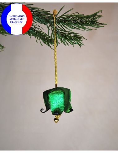 Flores Campanilla musical navideña de cuero para el árbol de Navidad