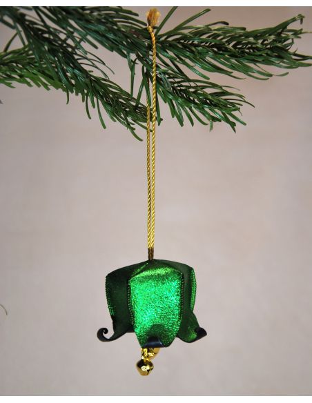 Weihnachtsglockenblumen aus Leder für den Weihnachtsbaum