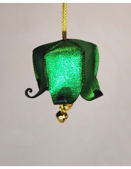 Flores Campanilla musical navideña de cuero para el árbol de Navidad