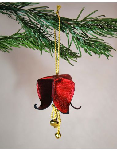 Musical Christmas Campanula Flowers in leather for the Christmas tree