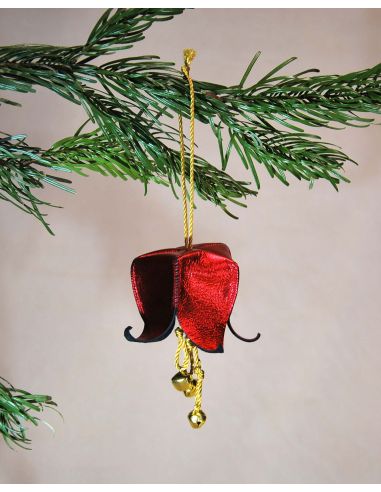 Musical Christmas Campanula Flowers in leather for the Christmas tree