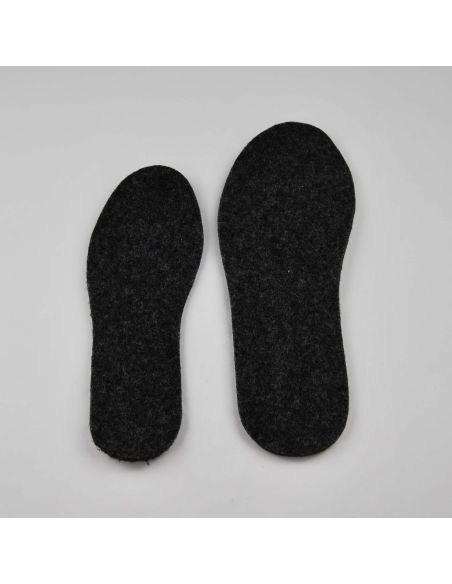 Double-layer sheep's wool felt insoles