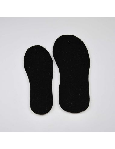 Double-layer sheep's wool felt insoles