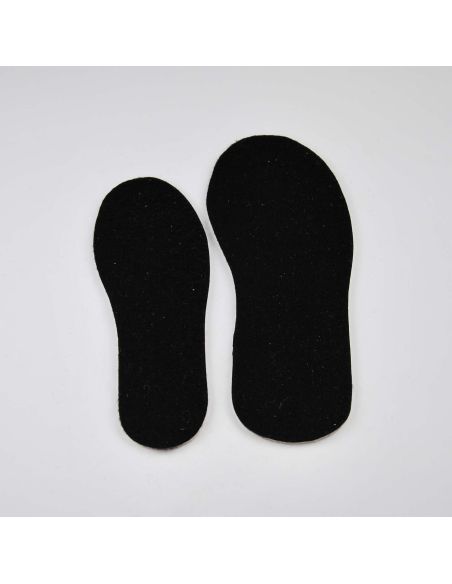 Double-layer sheep's wool felt insoles