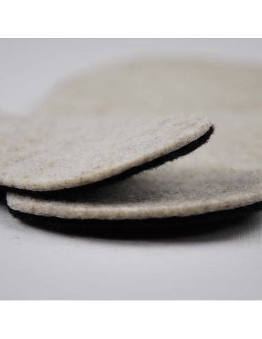 Double-layer sheep's wool felt insoles