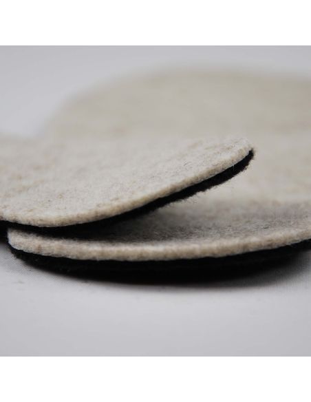 Double-layer sheep's wool felt insoles