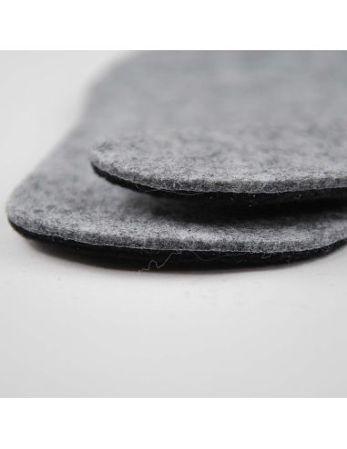 Double-layer sheep's wool felt insoles