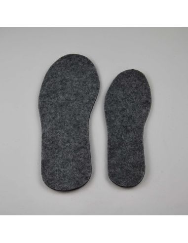 Double-layer sheep's wool felt insoles
