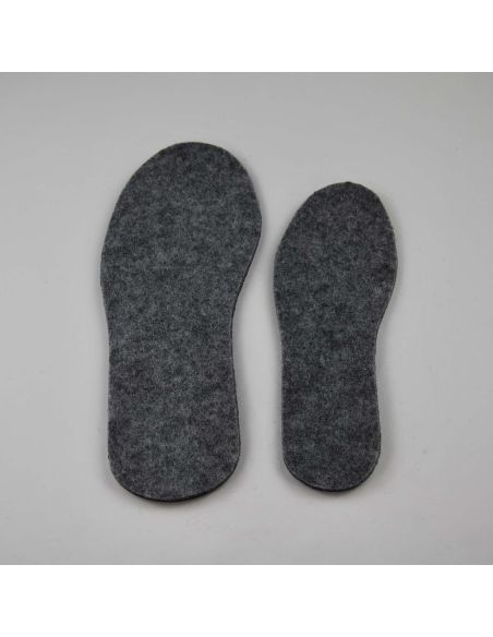 Double-layer sheep's wool felt insoles