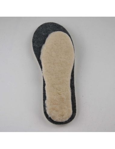 Double-layer sheep's wool and wool felt insoles 