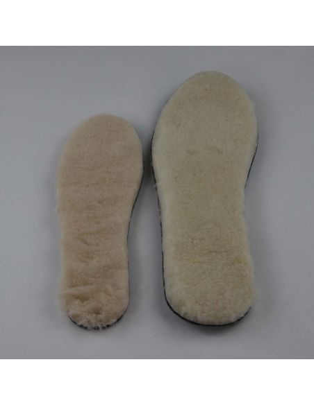 Double-layer sheep's wool and wool felt insoles 