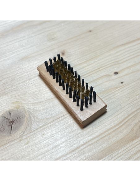 Brosse bois et laiton spéciale daim et nubuck WOLY 