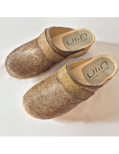 zuecos de madera y cuero de vaca genuino para mujer y hombre