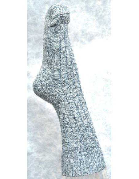 chaussettes grises renforcées laine 60% unisexe