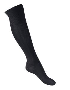 Very fine high socks black bamboo