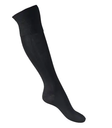 Chaussettes haute très fines en bambou noir
