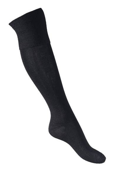 Very fine high socks black bamboo