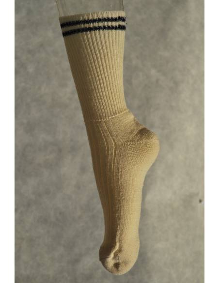 chaussettes laine 60%  non comprimantes écru
