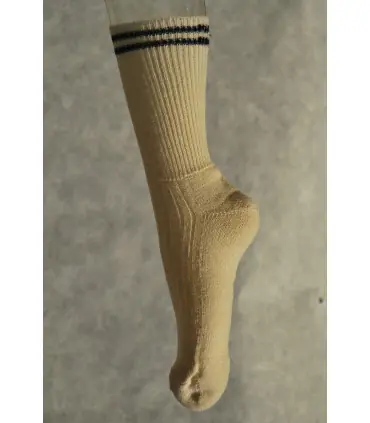 chaussettes laine 60%  non comprimantes écru