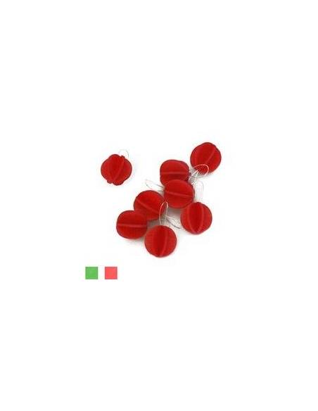 Mini decorative balls reds and postcard Birch LOVI