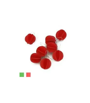 Mini decorative balls reds and postcard Birch LOVI