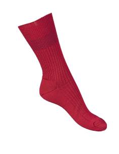 Chaussettes rouges 90% laine mérinos 