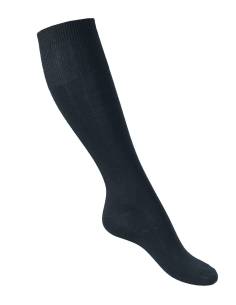 Knee-length socks black 75% Merino Wool