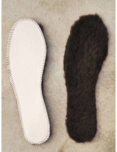 Semelles intérieures de chaussures en peau de mouton 