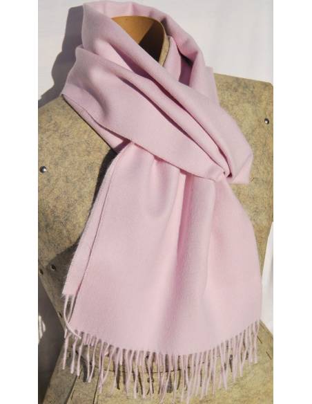 Echarpes luxueuses baby alpaga rose