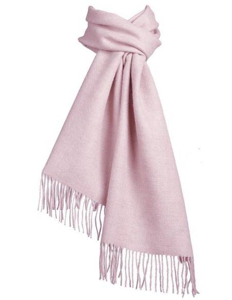 Echarpes luxueuses baby alpaga rose 2