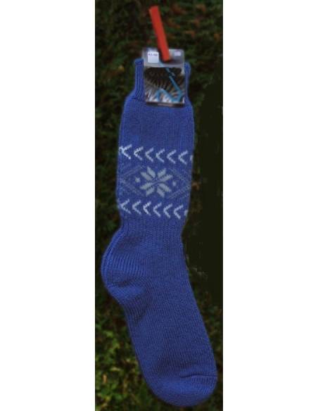 Chaussettes laine mérinos jacquard nordiques épaisses 