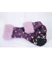 Socks fancy purple cat 36-39