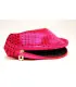 Pouch with pink polka dots, Fuchsia, black, chocolate or beige