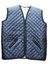 gilet en laine noir damassé sans manches col V homme ou femme 