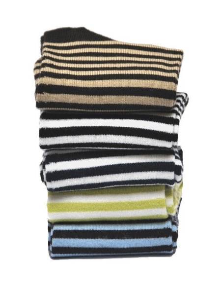 Socken Frau gestreift Bambus nicht comprimantes