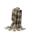 Grey and Greige plaids in pure Virgin wool 140 x 240 cm