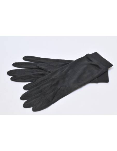Hood wool and hot fine black silk