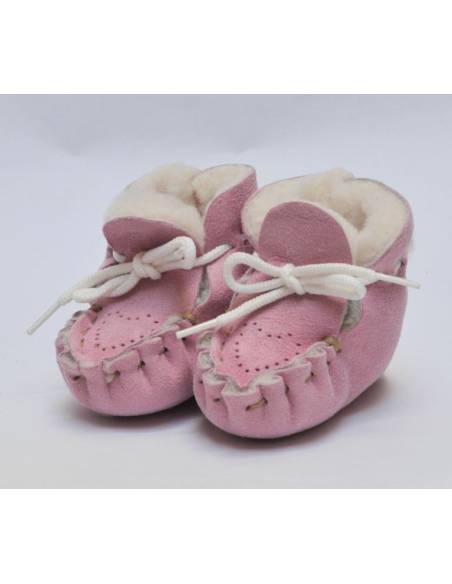 Baby slippers in guenuine lambskin