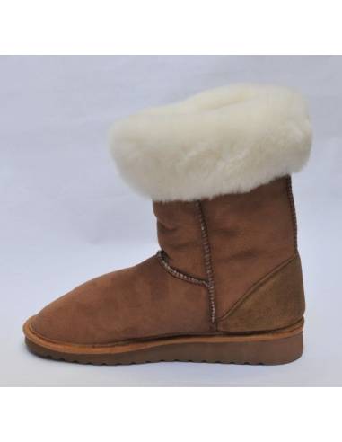 Boots femme en peau d'agneau véritable
