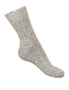 Socks wool 60% mottled grey leisure
