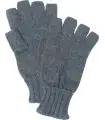 grey gloves in shetland wool