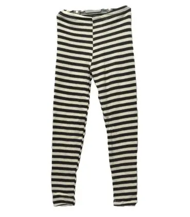 chlidrens' leggings striped in  Wool and Silk 