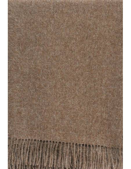 plaid  baby alpaga marron glacé