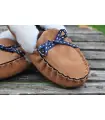 Men's slippers moccasin in guenuine lambskin
