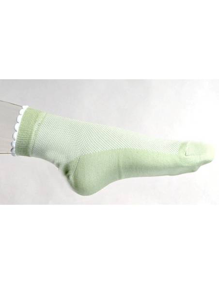 cotton women green ankle socks