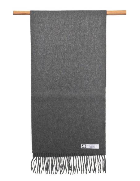 Bufandas de lana de alpaca bebé gris antracita